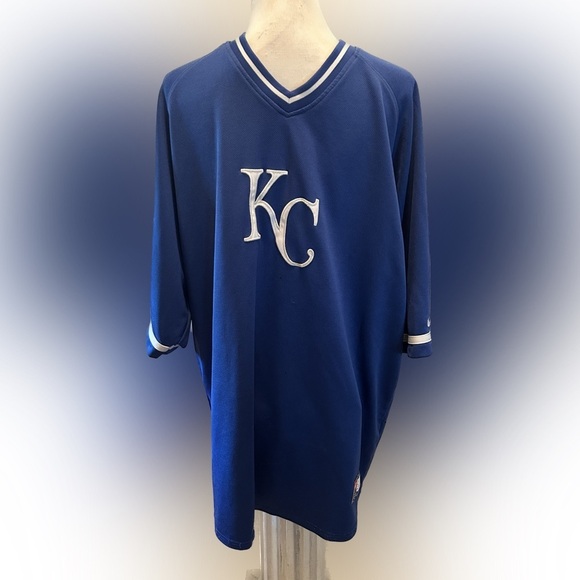 Nike KANSAS CITY ROYALS Mens MLB BATTING PRACTICE JERSEY XL damaged - Picture 1 of 13